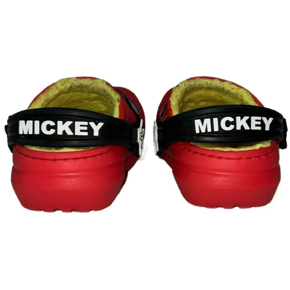 Crocs Kids' Classic Lined Disney Minnie, Mickey Mouse Shoes Size C6